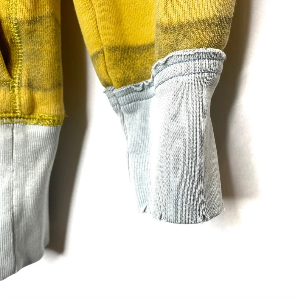 We The Free Yellow Striped Lion Sweater Large - Picture 2 of 9